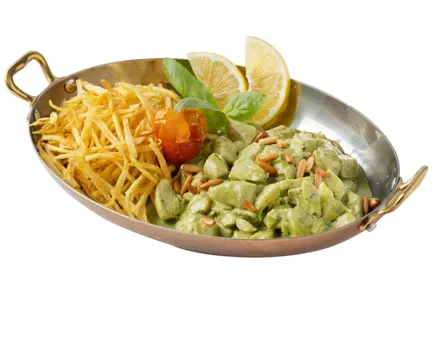 Meat Pesto with Fries — Habib Beirut Abu Dhabi